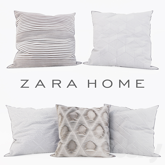 Zara Home – Decorative Pillows set 11 3ds Max - thumbnail 1