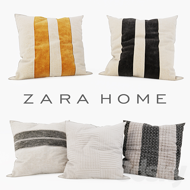 Zara Home – Decorative Pillows set 14 3ds Max - thumbnail 1