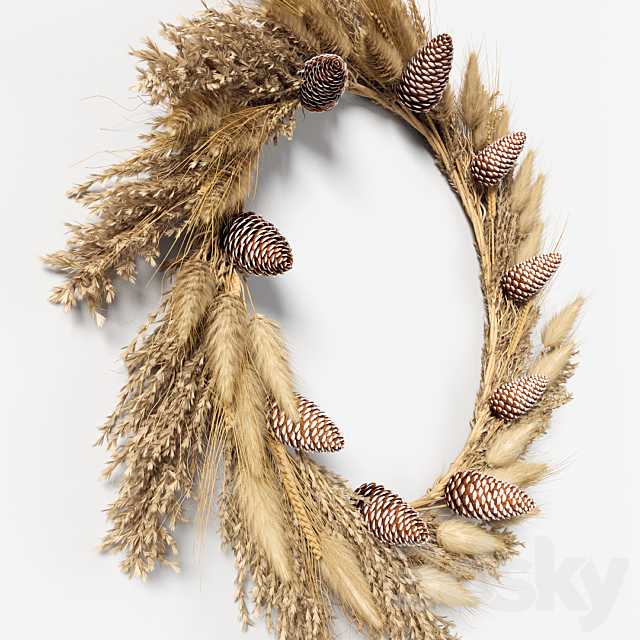 Dry grass wreath 3DSMax File - thumbnail 2