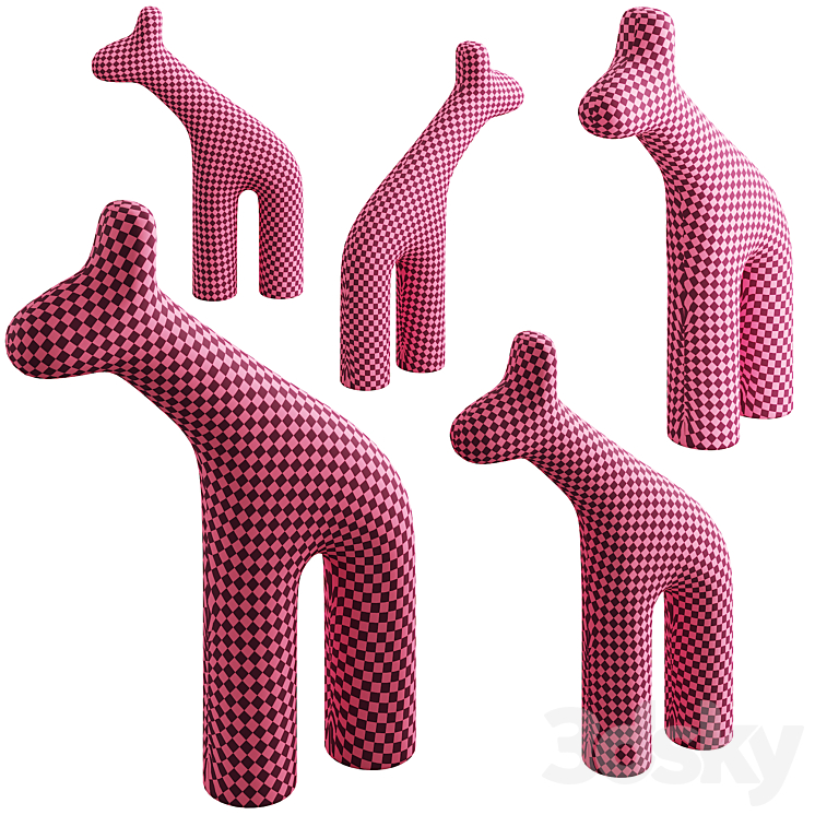 099 Plust RAFFA Polyethylene sculptures 3DS Max Model - thumbnail 2