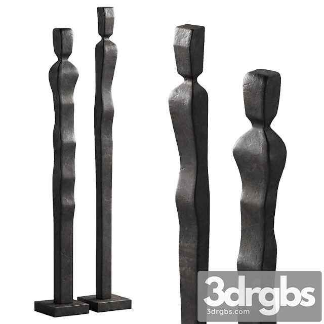 333 Interior Sculptures 09 Abstract Figures Of People Bronze P02 3dsmax Download - thumbnail 1