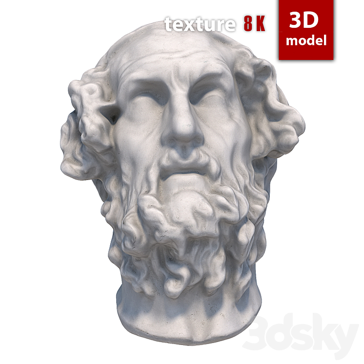 356 Homer's Plaster Head 3DS Max - thumbnail 1