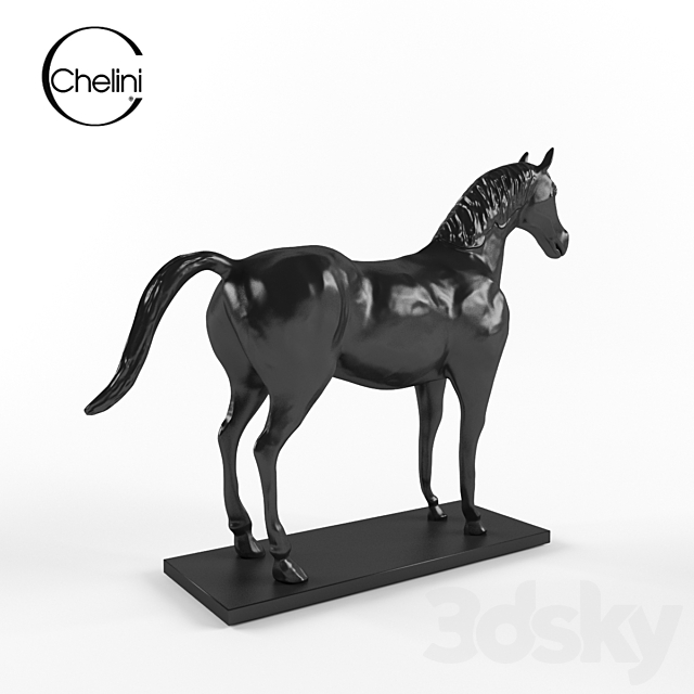 A statuette in the shape of a horse “Chelini” 3DSMax File - thumbnail 3