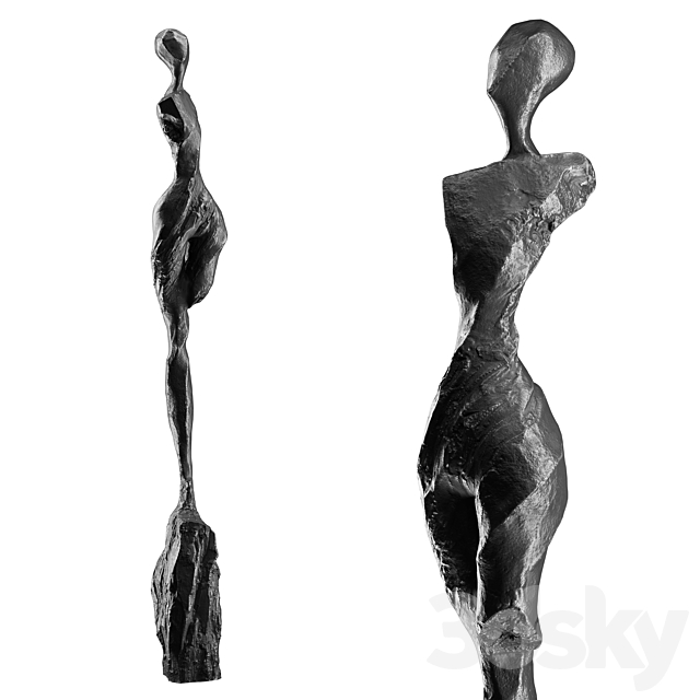 Abstract human sculpture 12 3ds Max - thumbnail 1