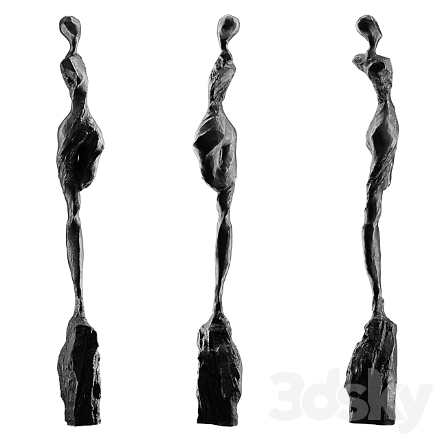 Abstract human sculpture 12 3ds Max - thumbnail 3