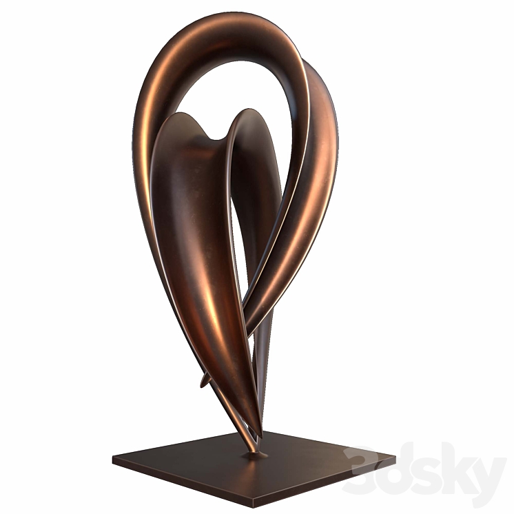 abstract sculpture 01 3DS Max Model - thumbnail 2