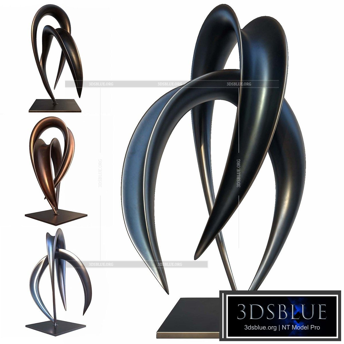 abstract sculpture 01 3DS Max - thumbnail 3