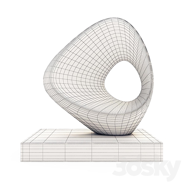 Abstract sculpture 3DSMax File - thumbnail 5