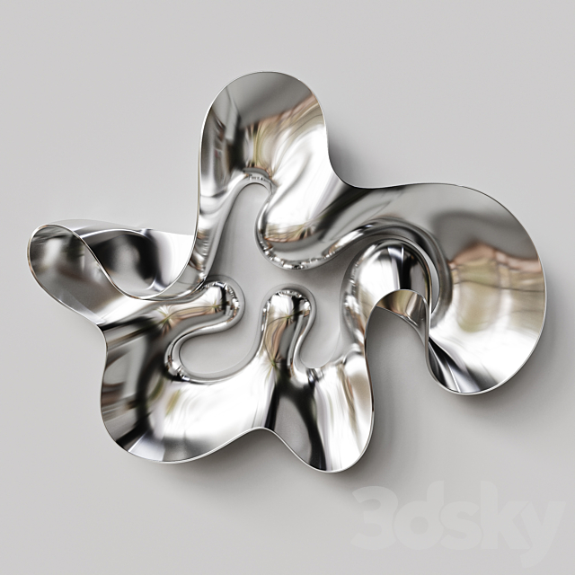 Abstract sculpture by Eva Hild 3DS Max Model - thumbnail 3