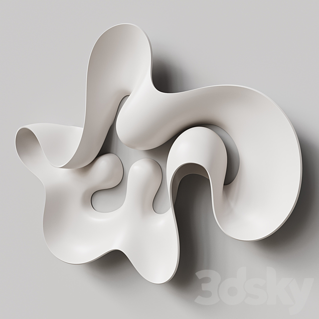 Abstract sculpture by Eva Hild 3DS Max Model - thumbnail 5