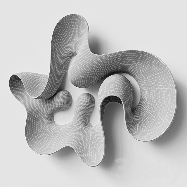 Abstract sculpture by Eva Hild 3DS Max Model - thumbnail 6