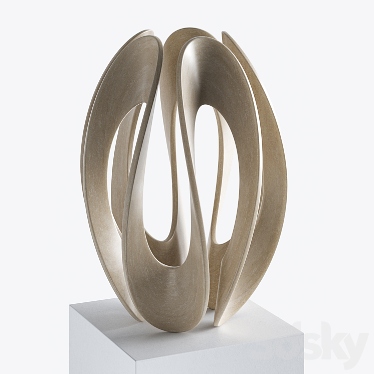 Abstract sculpture by Gianpietro Carlesso 3DS Max - thumbnail 2