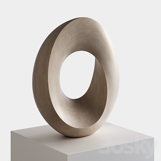 Abstract sculpture by Mari-Ruth Oda 3DSMax File - thumbnail 2