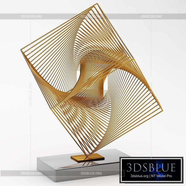 Abstract sculpture hypercube 3DS Max - thumbnail 3