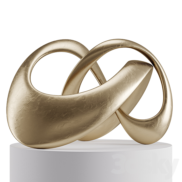 Abstract sculpture Mobius 3DS Max Model - thumbnail 2