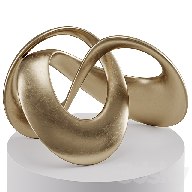 Abstract sculpture Mobius 3DS Max Model - thumbnail 4