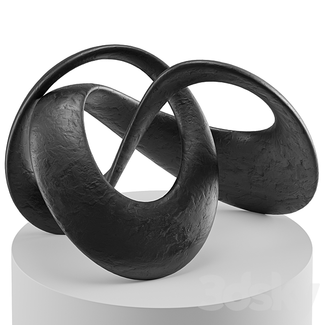 Abstract sculpture Mobius 3DS Max Model - thumbnail 5