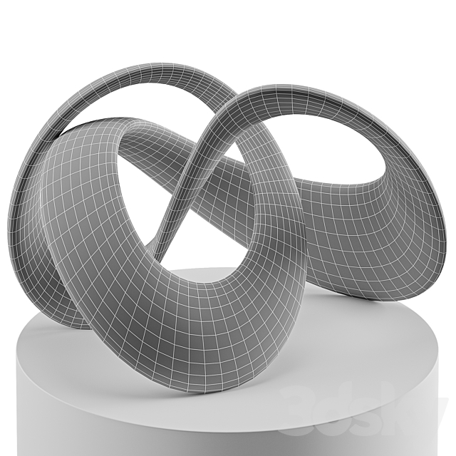 Abstract sculpture Mobius 3DS Max Model - thumbnail 6