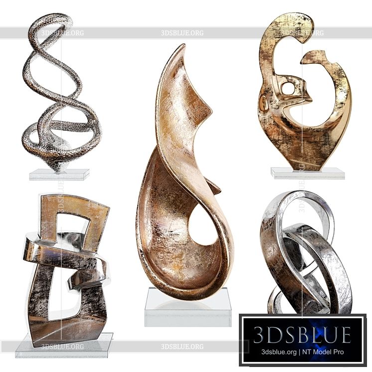 Abstract statuettes 01 3DS Max - thumbnail 3