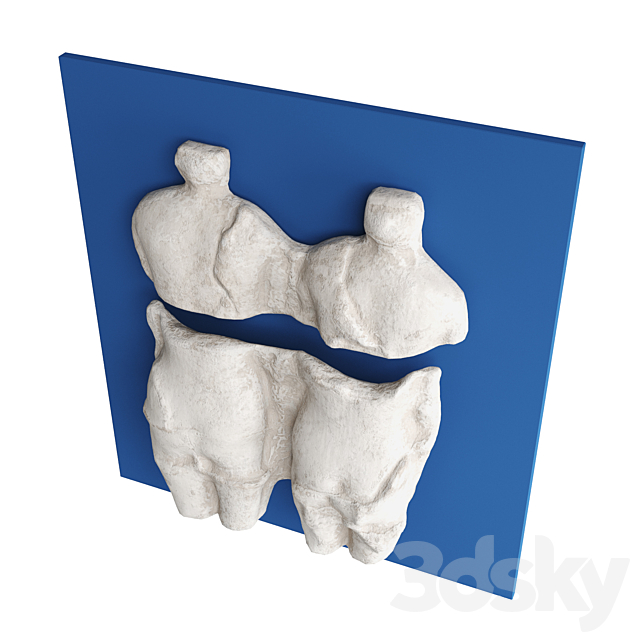 Abstract torso wall panel 3DSMax File - thumbnail 4