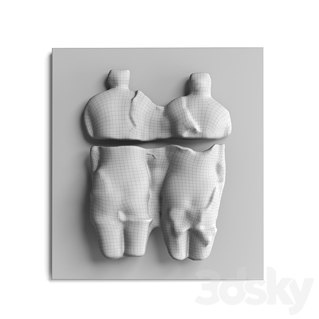 Abstract torso wall panel 3DSMax File - thumbnail 5