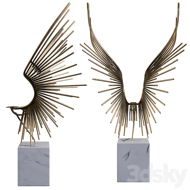 Abstract Welded Bird 3DS Max - thumbnail 2