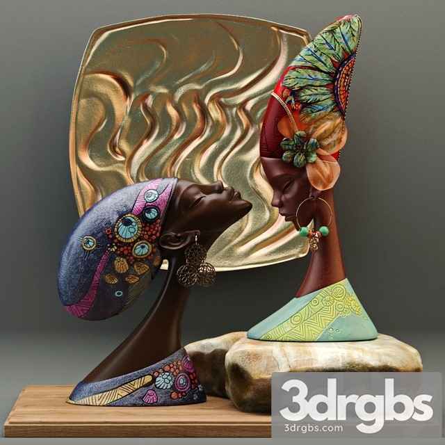 African Sculptures Factory DesignToscano 3dsmax Download - thumbnail 1