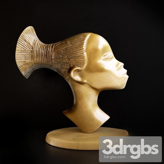 Africanwoman Sculpture 3dsmax Download - thumbnail 1