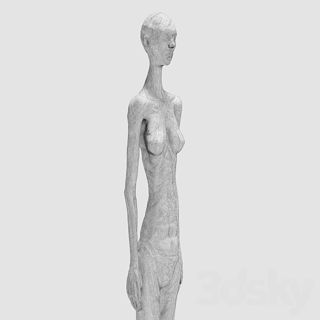 Alberto Giacometti Grande femme II 3DS Max Model - thumbnail 2