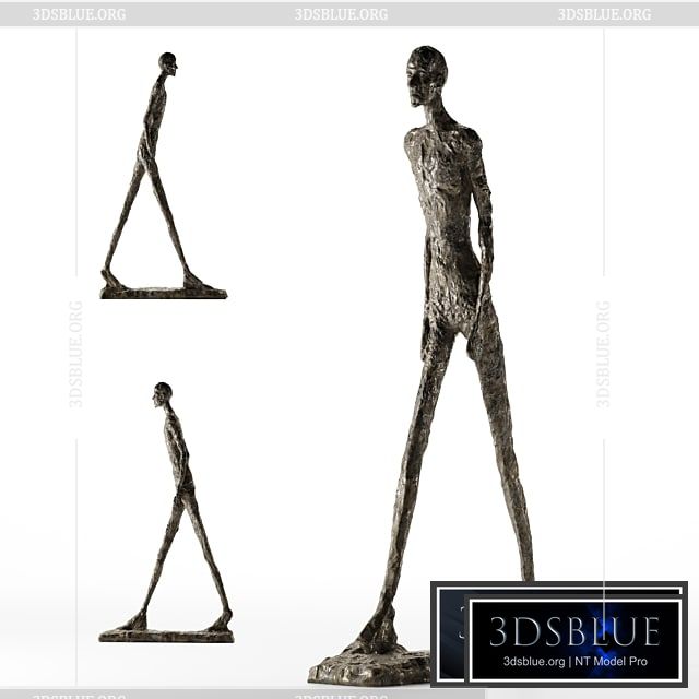 Alberto Giacometti WALKING MAN I 3DS Max - thumbnail 3