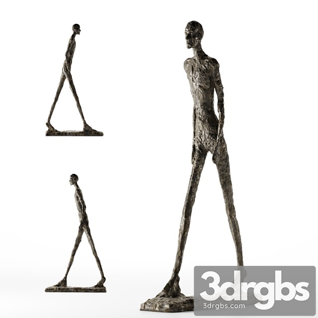 Alberto giacometti walking man i 3dsmax Download - thumbnail 1