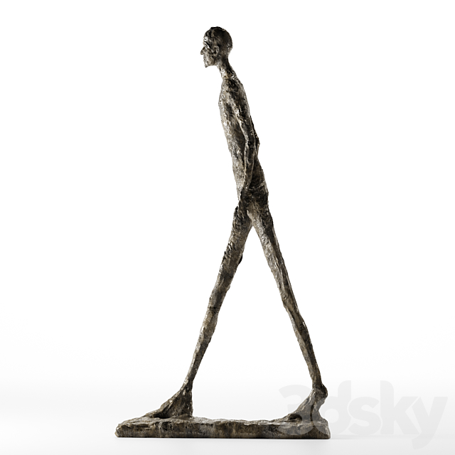 Alberto Giacometti. WALKING MAN I 3DSMax File - thumbnail 2