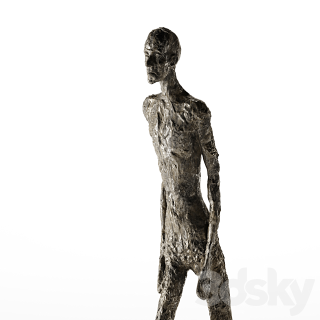 Alberto Giacometti. WALKING MAN I 3DSMax File - thumbnail 5