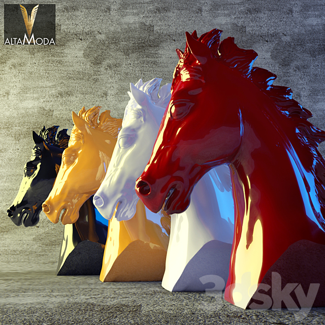 AltaModa _ Statuary Horse 3DS Max Model - thumbnail 1