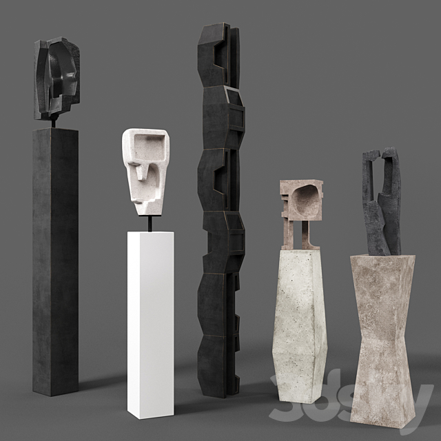 An Te Liu Sculptures 3DSMax File - thumbnail 1