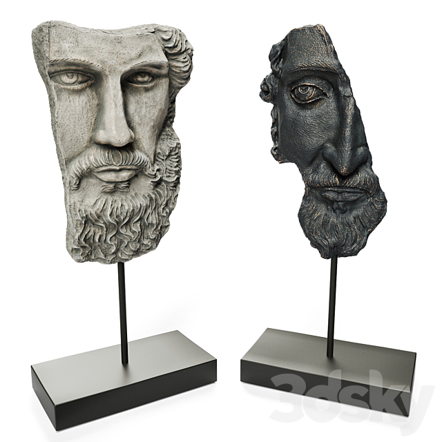 ANCIENT GREEK SCULPTURE POSEIDON and ZEUS 3DSMax File - thumbnail 2