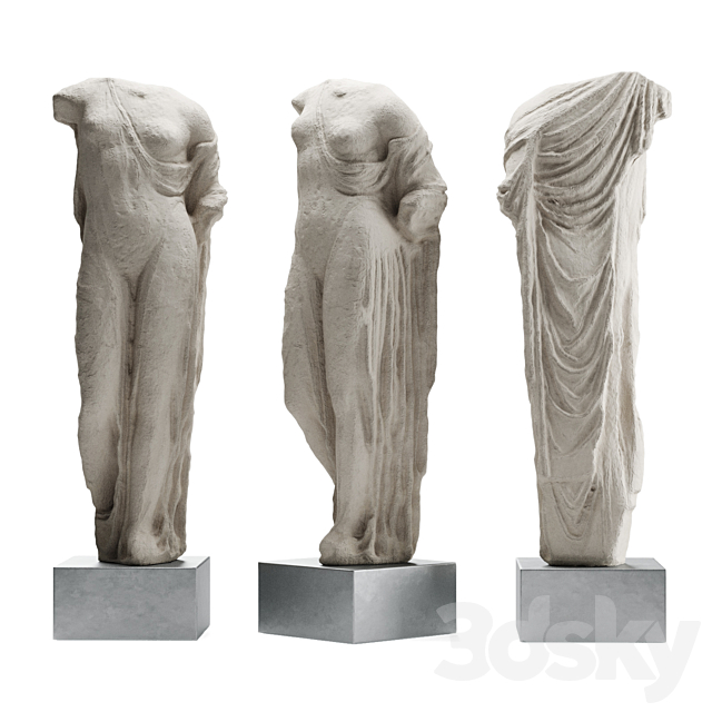 Aphrodite Venus Genetrix tall torso 3ds Max - thumbnail 2