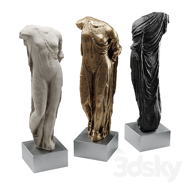 Aphrodite Venus Genetrix tall torso 3ds Max - thumbnail 3