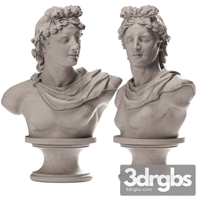 Apollo bust 3dsmax Download - thumbnail 1