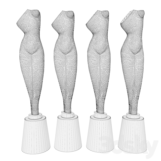 Archipenko Alexander Torso Sculpture 3DSMax File - thumbnail 3