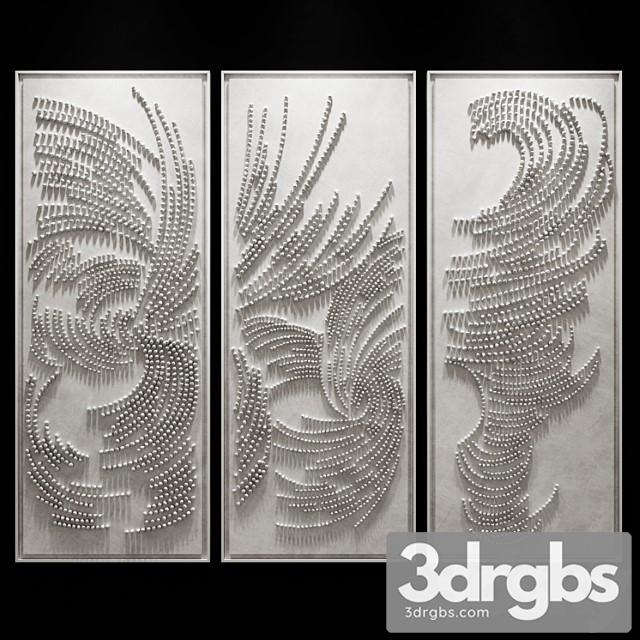 Art Wall Sculptures 01 3dsmax Download - thumbnail 1