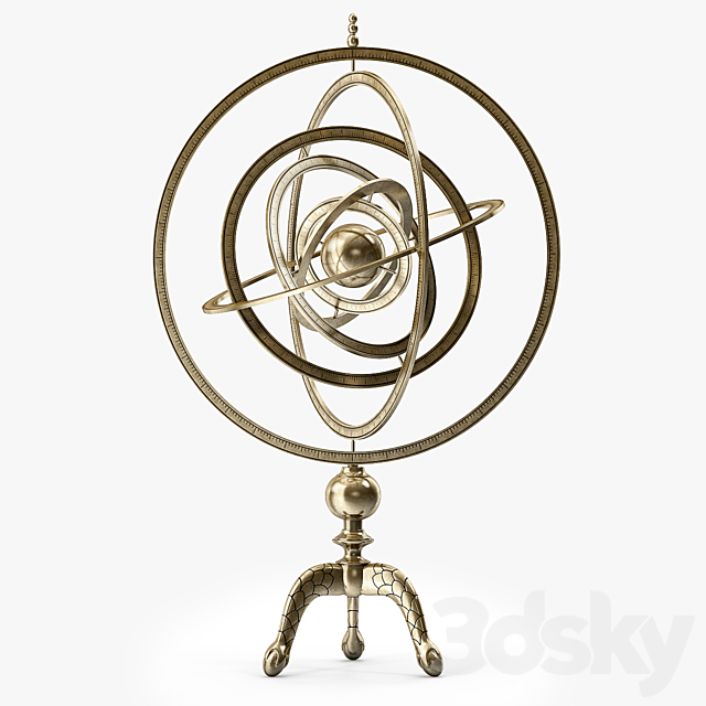 Arteriors Copernicus Armillary 3DSMax File - thumbnail 1