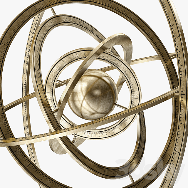 Arteriors Copernicus Armillary 3DSMax File - thumbnail 2