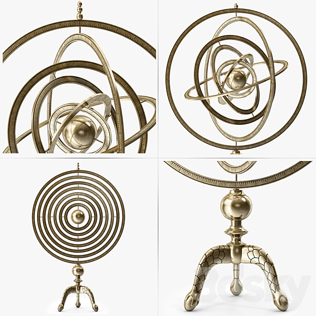 Arteriors Copernicus Armillary 3DSMax File - thumbnail 3