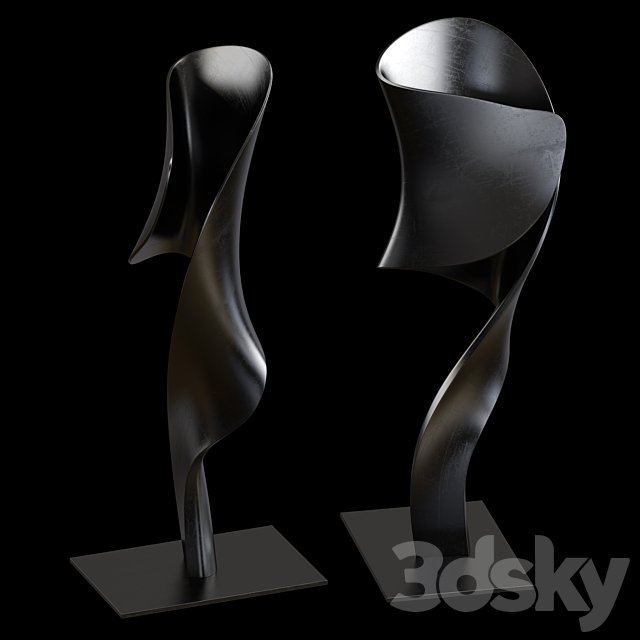 ARTERIORS Hissa Sculpture 3DS Max Model - thumbnail 4