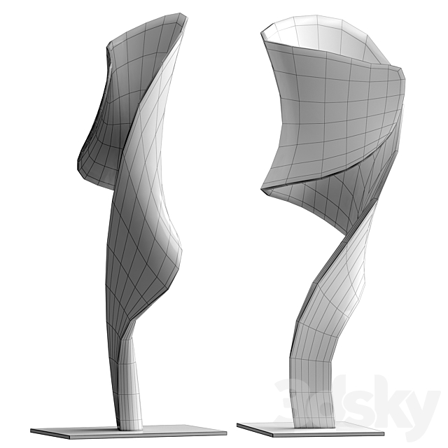 ARTERIORS Hissa Sculpture 3DS Max Model - thumbnail 5