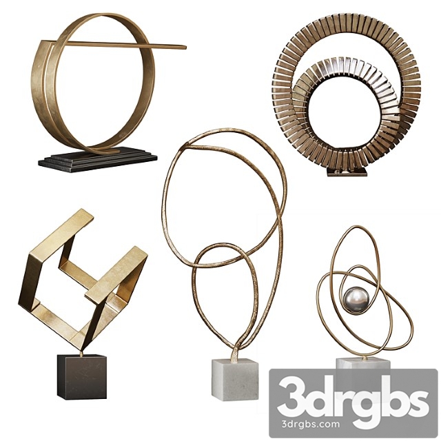 Arteriors Sculptures Set 3 3dsmax Download - thumbnail 1