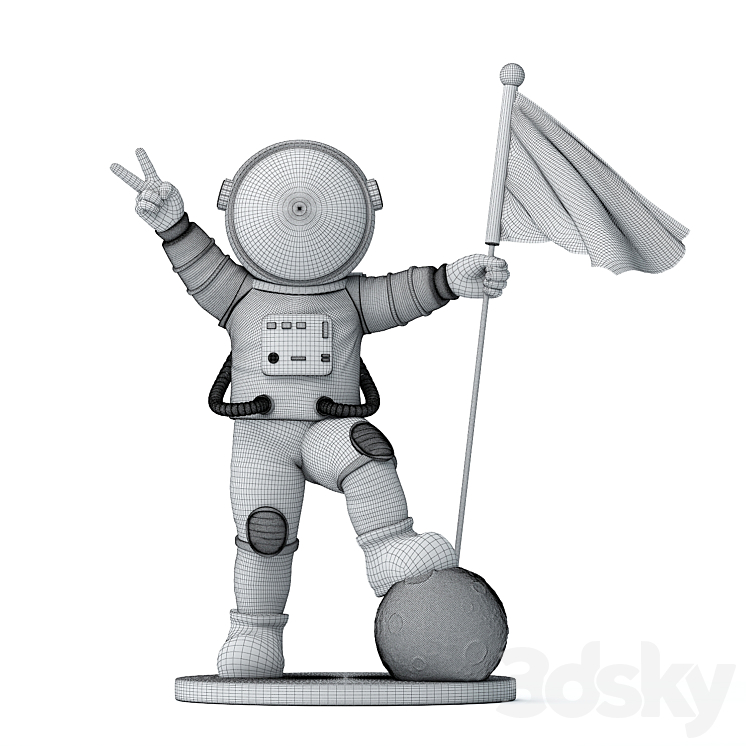 Astronaut 3DS Max Model - thumbnail 2
