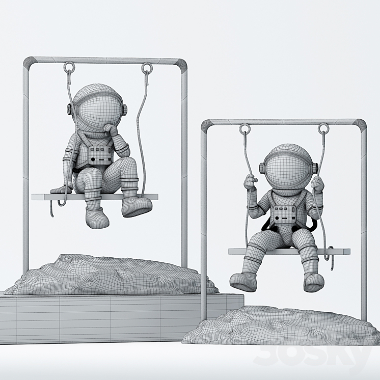 Astronaut 3DS Max Model - thumbnail 2