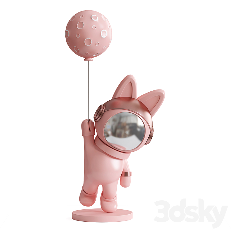 Astronaut sculpture 3DS Max - thumbnail 2